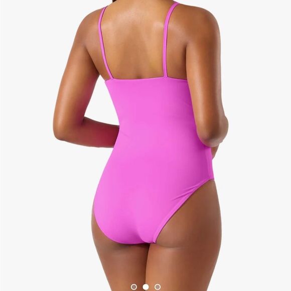 Tommy Bahama Women's Palm Modern Reversible Maillot One Piece Swimsuit Size 8 - Picture 3 of 11